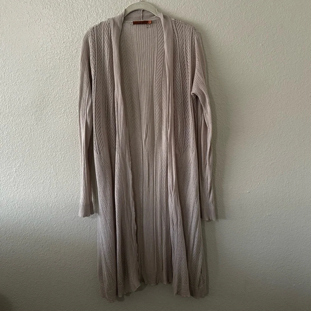 Belldini | Neutral Taupe Open-Front Knit Cardigan Size XL - Picture 1 of 8